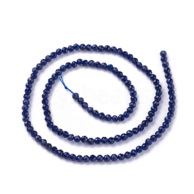 Faceted Glass Beads Strands G-F619-09A-3mm-1
