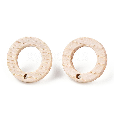 Ash Wood Stud Earring Findings EJEW-N017-011V-1