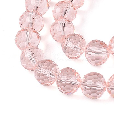 Transparent Glass Bead Strands GLAA-R095-8mm-35-1
