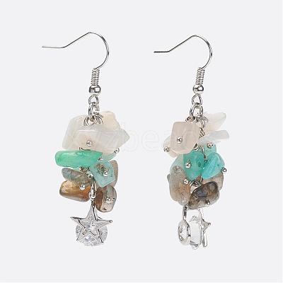 Mixed Gemstone Jewelry Sets SJEW-JS00911-1