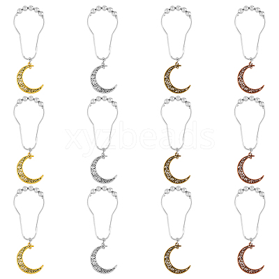 1 Set Iron Shower Curtain Rings HJEW-FH0001-45-1