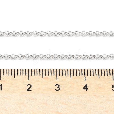 Tarnish Resistant 304 Stainless Steel Necklaces Unisex Rolo Chain Necklaces NJEW-507L-6-1