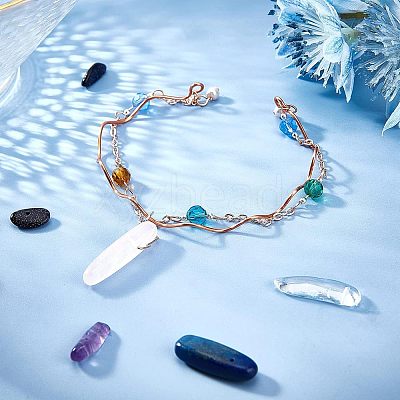 DIY Stretch Bracelet Making Kits G-NB0002-10-1