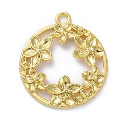 Zinc Alloy Open Back Bezel Pendants X-PALLOY-E577-22G-1