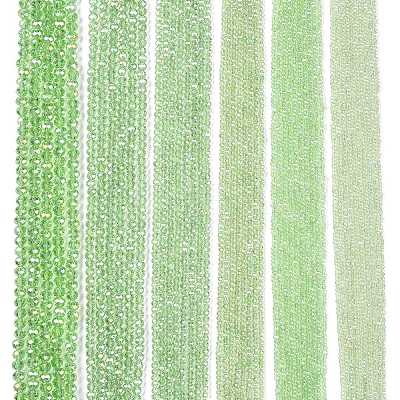Electroplate Glass Beads Strands EGLA-A044-T6mm-B09-1