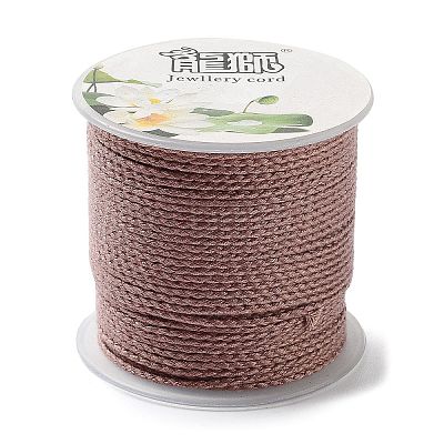 20M Polyester Braided Cord for Jewelry Making OCOR-G015-04A-20-1