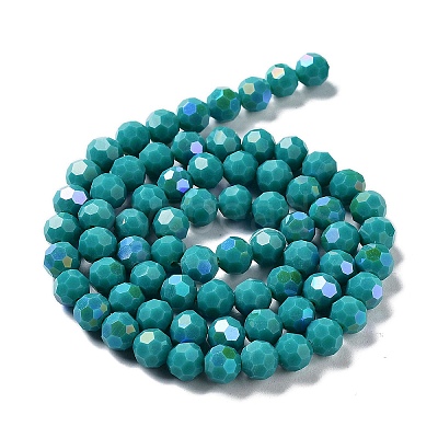 Opaque Glass Beads Strands EGLA-A035-P8mm-L12-1