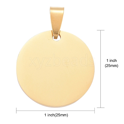 Ion Plating(IP) 304 Stainless Steel Pendants STAS-I311-05A-G-1