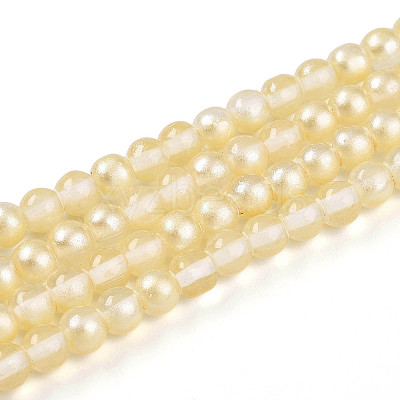 Baking Paint Transparent Glass Beads X1-DGLA-N011-4mm-02-1