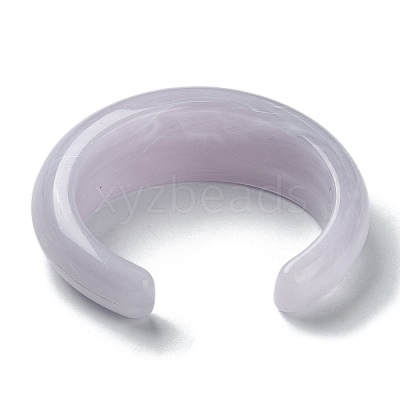 Plain Resin Cuff Bangles BJEW-B074-02B-1