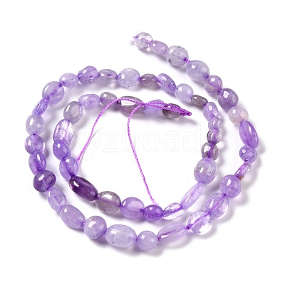 Natural Lavender Amethyst Beads Strands G-G018-50-1