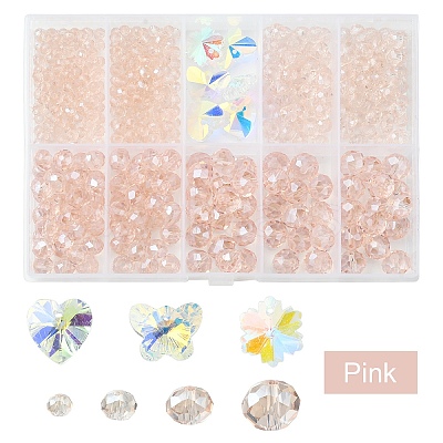 DIY Glass Beads & Charms Jewelry Making Finding Kit DIY-YW0009-03H-1