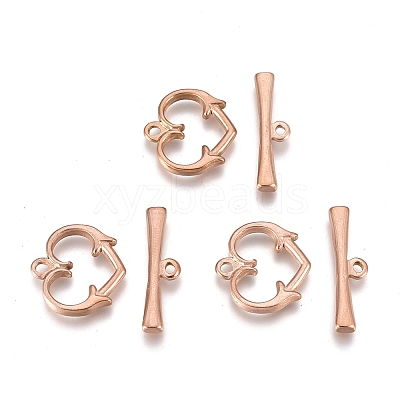 Ion Plating(IP) 304 Stainless Steel Toggle Clasps STAS-L247-003RG-1