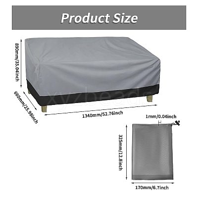 Oxford Cloth Outdoors Chair Cover AJEW-WH0481-636B-1