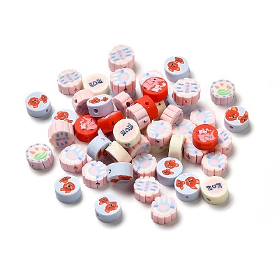 Handmade Polymer Clay Beads CLAY-E001-01A-1