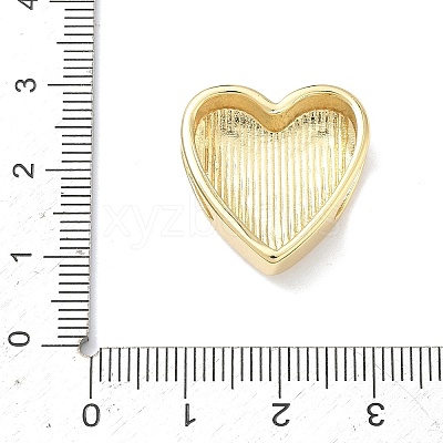 Heart Brass Slide Charms LS-KK-P349-18B-G-1