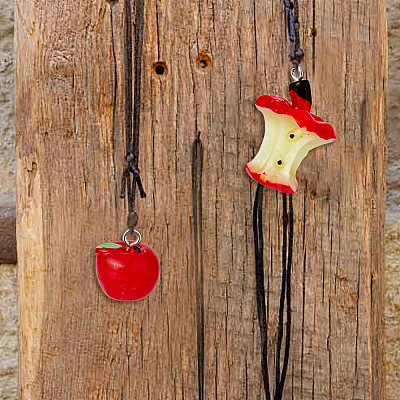 40Pcs 2 Styles Teachers' Day Resin Pendants RESI-DC0001-17-1