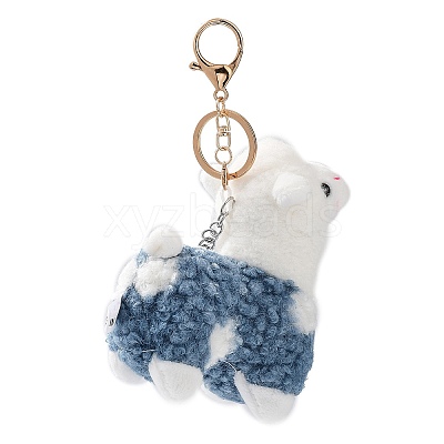 Cute Alpaca Cotton Keychain KEYC-A012-02D-1
