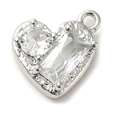 Brass Micro Pave Cubic Zirconia Pendants ZIRC-P113-05P-1