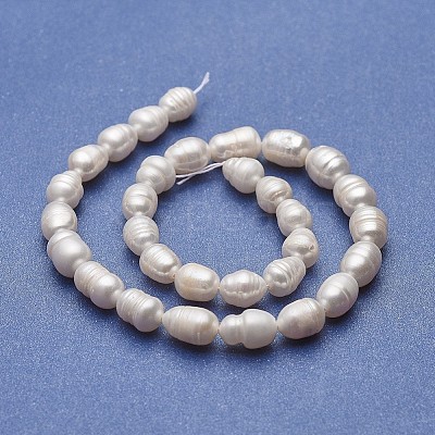 Natural Cultured Freshwater Pearl Beads Strands PEAR-P060-03B-01-1