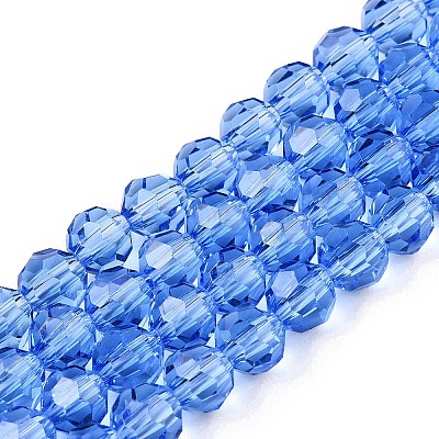 Transparent Glass Beads EGLA-A035-T10mm-D14-1