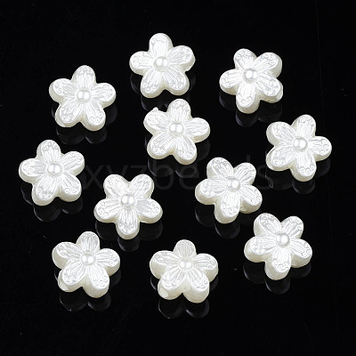 ABS Plastic Imitation Pearl Beads KY-S163-445-1