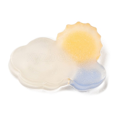 Translucent Resin Cabochons RESI-H147-01C-1