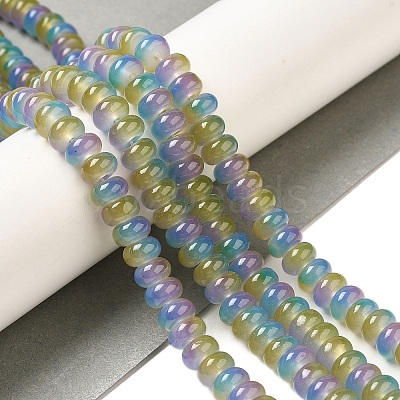 Baking Paint Glass Beads Strands DGLA-C003-01B-1