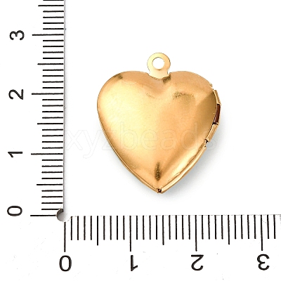 304 Stainless Steel Heart Locket Pendants STAS-Z168-02G-01-1