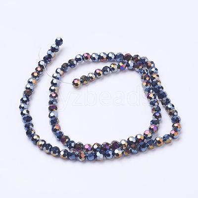 Electroplate Glass Beads Strands EGLA-J042-4mm-AB01-1