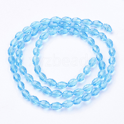 Glass Beads Strands X-GC891Y-11-1