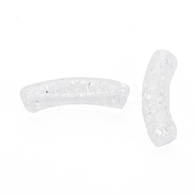Transparent Crackle Acrylic Beads CACR-S009-001A-NA-1