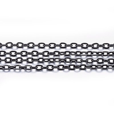 3.28 Feet Handmade 304 Stainless Steel Cable Chains X-STAS-P213-05B-01-1