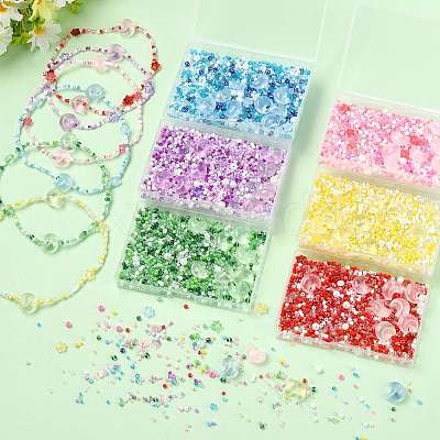 Mixed Styles Glass Beads Strands EGLA-FS0002-63B-1
