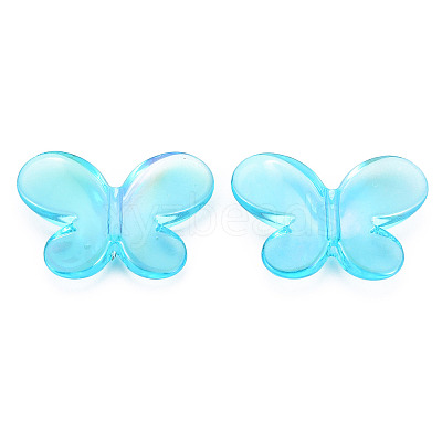 Transparent Acrylic Beads TACR-N006-50-A02-1