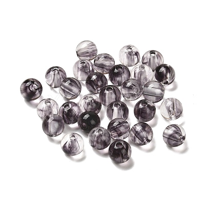 Imitation Jade Acrylic Beads MACR-G066-01I-1