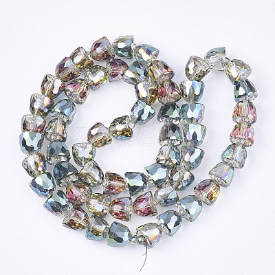 Electroplated Glass Beads EGLA-T016-01-B05-1