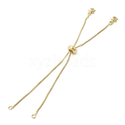 1MM Brass Box Chain Slider Bracelet Making MAK-K024-05G-1