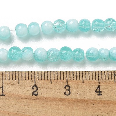 Crackle Glass Beads Strands GLAA-U001-4mm-02-1