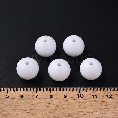 Opaque Acrylic Beads MACR-S370-C16mm-01-1