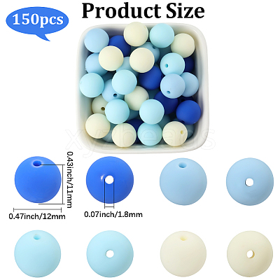 Rubberized Style Imitated Silicone Acrylic Beads MACR-PA0001-06B-02-1