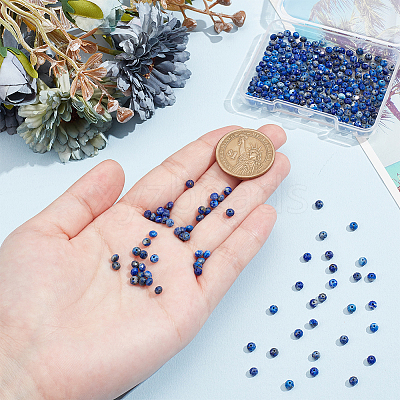 2 Strands Natural Lapis Lazuli Beads Strands G-NB0005-77-1