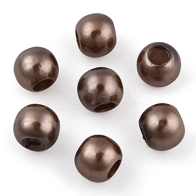 ABS Plastic Imitation Pearl European Beads MACR-R530-12mm-A46-1