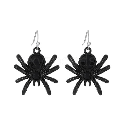 Halloween Alloy Rhinestone Dangle Earrings FS-WG03594-07-1