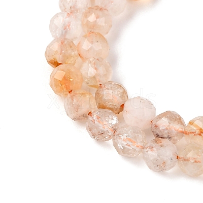 Natural Citrine(Heated) Beads Strands G-G155-B03-02-1