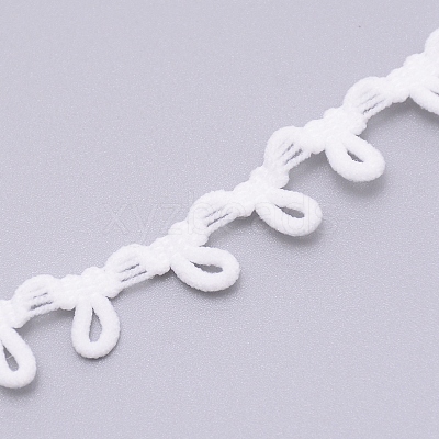 Chinlon Elastic Force Lace Trim Cotton String Threads for Jewelry Making EW-WH0009-01A-1