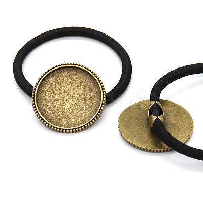 Zinc Alloy Cabochon Settings OHAR-PW0001-235AB-1
