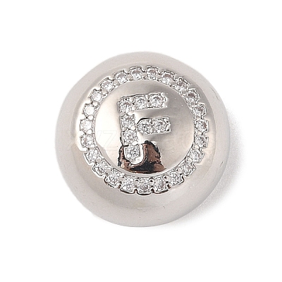 Rack Plating Brass & Cubic Zirconia Pendants KK-Z047-07P-F-RS-1