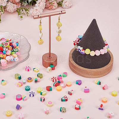 400Pcs 2 Styls Handmade Polymer Clay Beads CLAY-SP0001-16-1