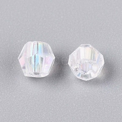 Transparent Spray Painted Glass Beads LS-EGLA-N018-4mm-12-1